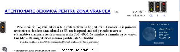 seisme recente romania cod portocaliu Astrolog